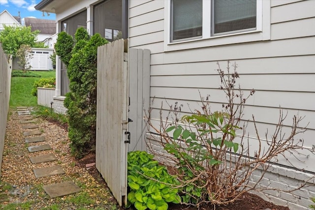 exterior view of fence
