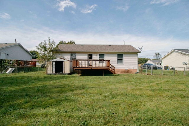 587 Joshua Dr, Clarksville, TN 37042 - rear view of property with a deck, a shed, and an outdoor structure
