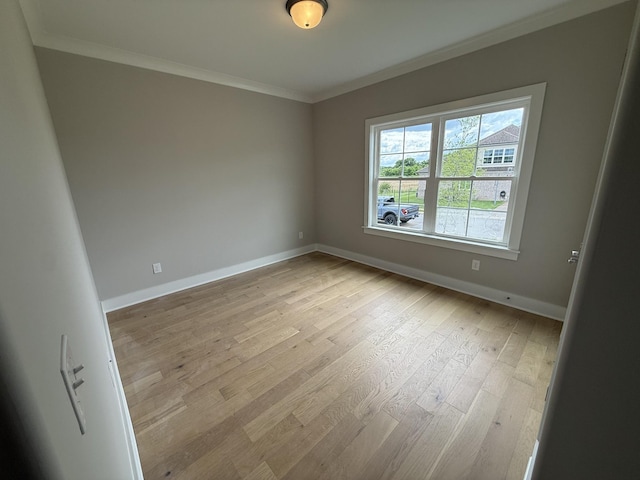 2301 Rockweather Ct, Murfreesboro, TN 37128 - unfurnished room with ornamental molding, light wood-style flooring, and baseboards