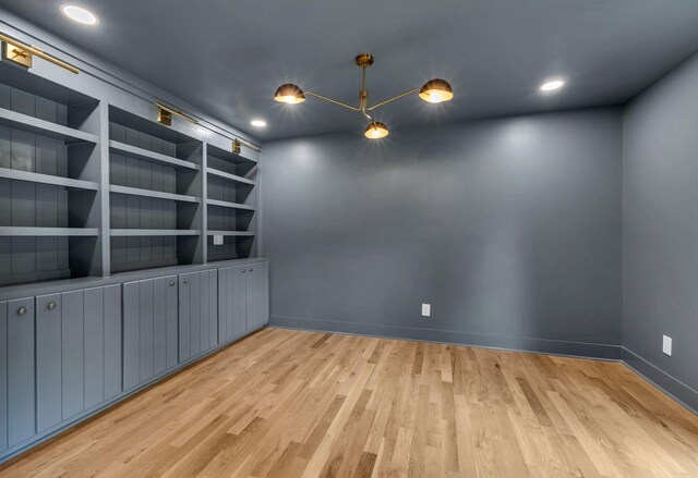 2513 Hillsboro Rd, Franklin, TN 37069 - unfurnished room featuring light wood-type flooring, baseboards, and recessed lighting