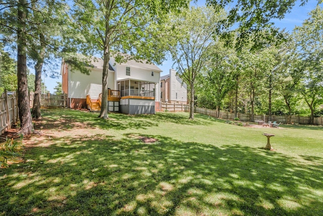 705 W Statue Ct, Franklin, TN 37067 - view of yard featuring a sunroom