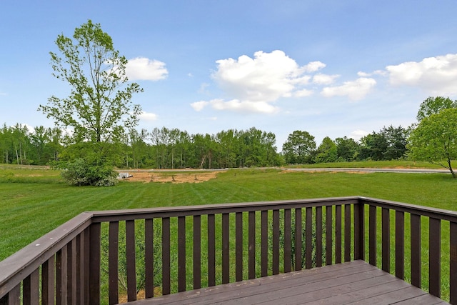 1643 Bobby Nichols Dr, Cookeville, TN 38506 - deck featuring a lawn and view of scattered trees