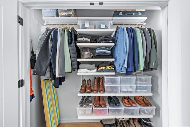 view of closet