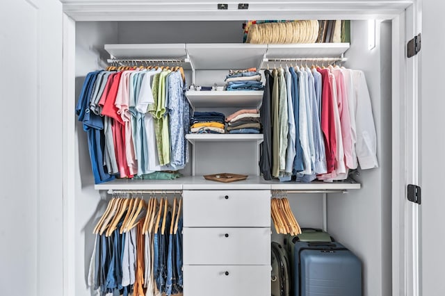 view of closet