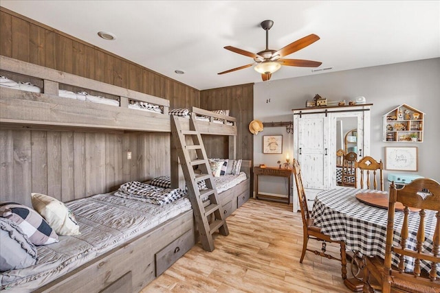510 Lookout View Dr Unit Rb-177, Jasper, TN 37347 - bedroom with light wood finished floors and wood walls