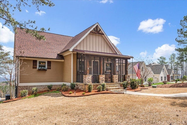 510 Lookout View Dr Unit Rb-177, Jasper, TN 37347 - craftsman-style home featuring board and batten siding, a sunroom, and roof with shingles