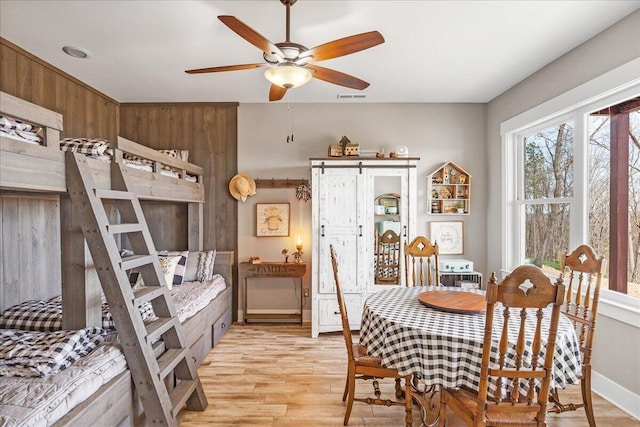 510 Lookout View Dr Unit Rb-177, Jasper, TN 37347 - dining space featuring ceiling fan and light wood-style flooring