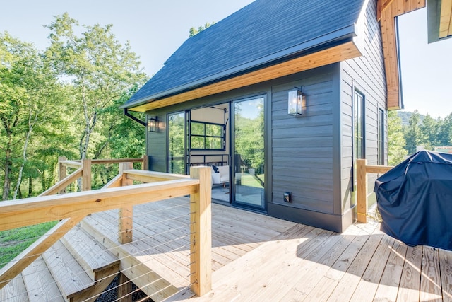 84 Judd Ln, Lancaster, TN 38569 - wooden deck with area for grilling