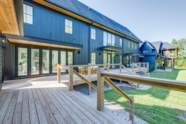 84 Judd Ln, Lancaster, TN 38569 - wooden deck featuring a yard