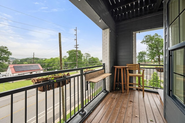 view of balcony