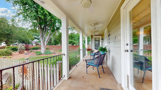 152 Bluegrass Dr, Hendersonville, TN 37075 - view of patio featuring a porch and ceiling fan
