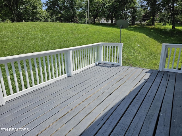 277 Coolidge Rd, La Follette, TN 37766 - wooden terrace featuring a yard
