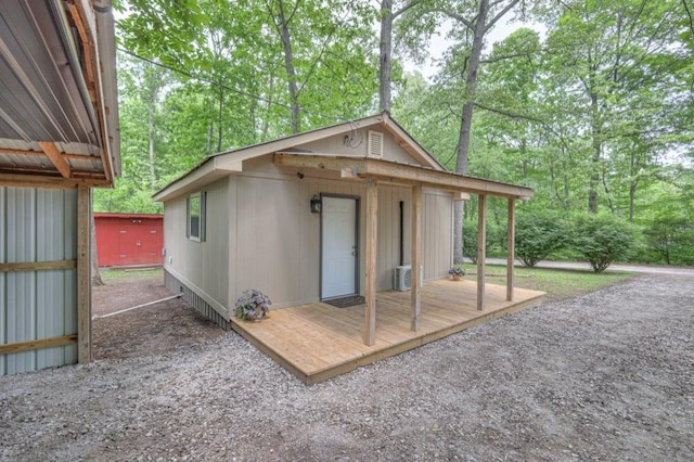 view of outbuilding featuring an outdoor structure