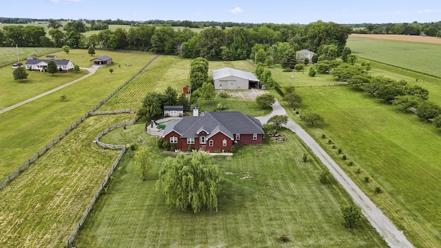 4484 N Pinson Rd, Portland, TN 37148 - aerial view of sparsely populated area
