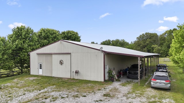 4484 N Pinson Rd, Portland, TN 37148 - view of pole building with fence and driveway