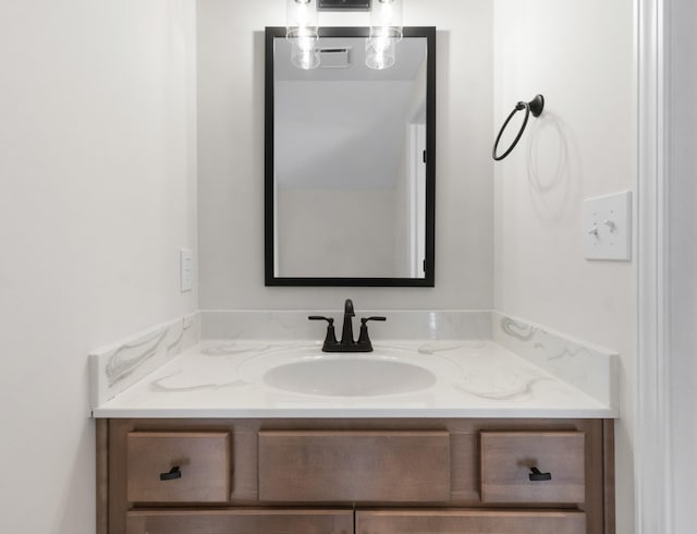 bathroom with vanity