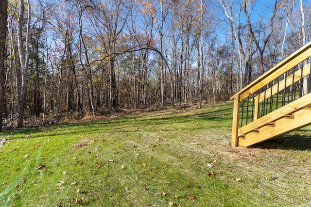 view of grassy yard