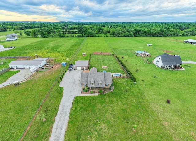 overview of rural landscape featuring a pastoral area