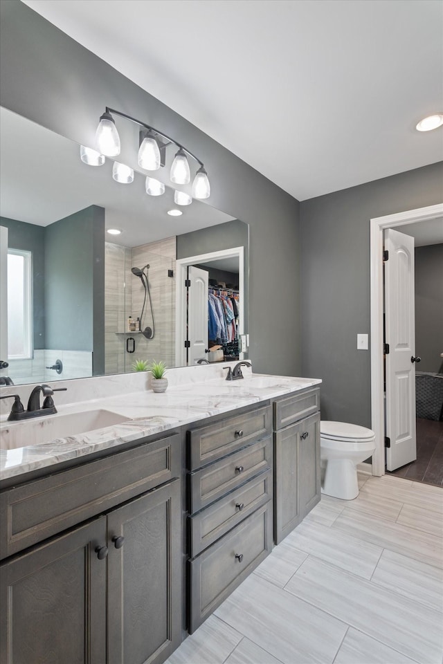 145 Diane Loop, White Bluff, TN 37187 - full bath with a stall shower, a spacious closet, double vanity, and toilet