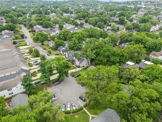 aerial perspective of suburban area