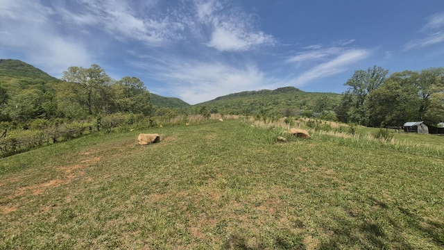 525527 Shady Grove Rd, Sequatchie, TN 37374 - view of yard featuring a mountain view and a view of trees