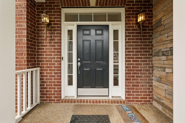 2041 Valley Brook Dr, Brentwood, TN 37027 - view of exterior entry with brick siding and covered porch