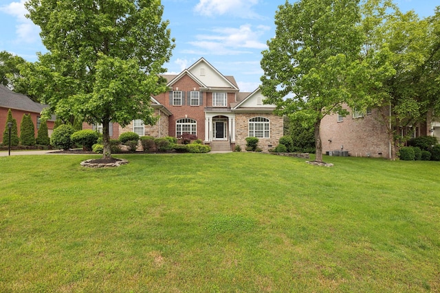 2041 Valley Brook Dr, Brentwood, TN 37027 - view of front of property featuring brick siding and a front yard