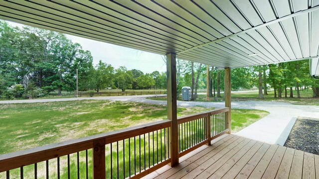 2038 Ogburn Chapel Rd, Clarksville, TN 37042 - deck featuring a yard and view of wooded area