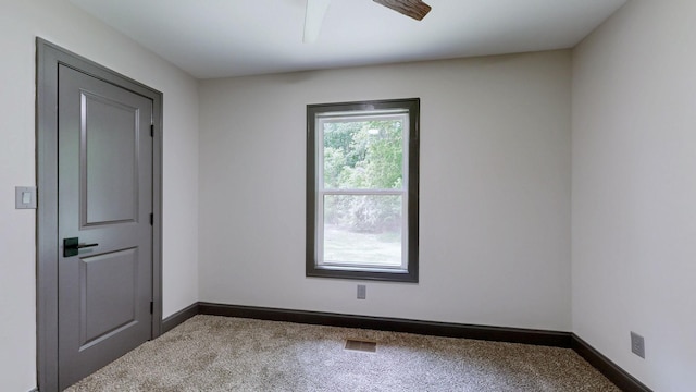 2038 Ogburn Chapel Rd, Clarksville, TN 37042 - carpeted empty room with ceiling fan and baseboards