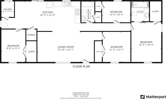 2038 Ogburn Chapel Rd, Clarksville, TN 37042 - room layout