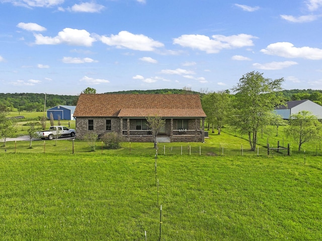 view of rear view of property