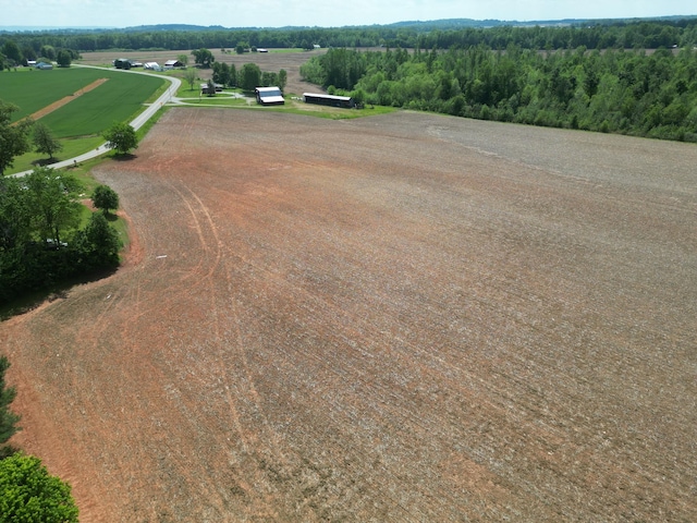 aerial view of sparsely populated area