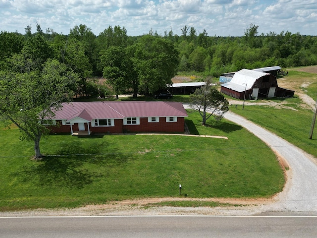 view from above of property