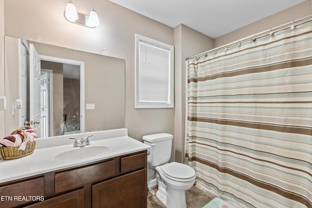 516 Trainmaster Dr, Maryville, TN 37804 - full bath with vanity, toilet, and a shower with curtain