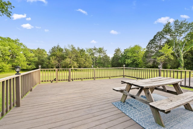 3630 W Trimble Rd, Milton, TN 37118 - wooden terrace featuring view of scattered trees