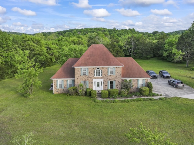 3630 W Trimble Rd, Milton, TN 37118 - view from above of property featuring a heavily wooded area