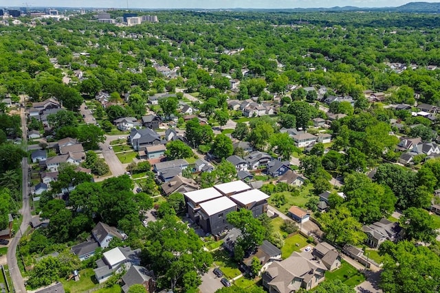 4303A Utah Ave, Nashville, TN 37209 - aerial overview of property's location with a mountainous background and nearby suburban area