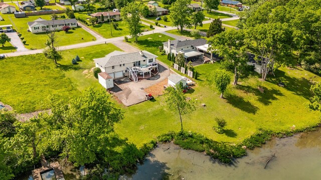 aerial view of residential area