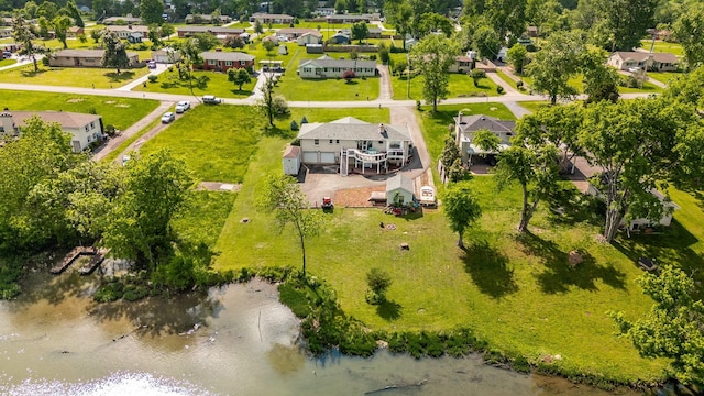 aerial view of residential area