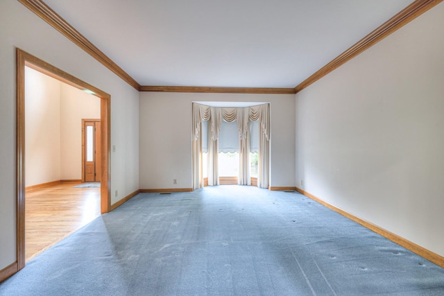 145 Dekewood Dr, Old Hickory, TN 37138 - unfurnished room featuring ornamental molding, light colored carpet, and baseboards