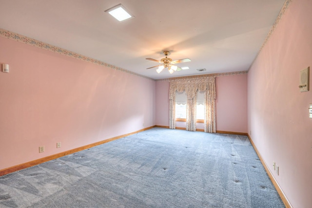 145 Dekewood Dr, Old Hickory, TN 37138 - carpeted empty room with ceiling fan and baseboards