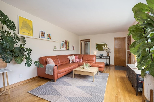 2413 Dundee Ln, Nashville, TN 37214 - living area featuring light wood-style flooring and baseboards