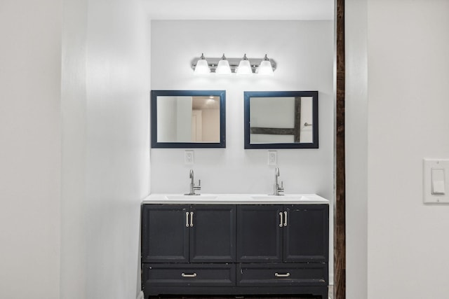 full bath featuring double vanity