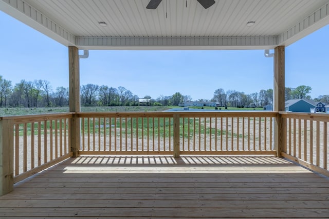 1161 Goose Dr, Springfield, TN 37172 - deck with a ceiling fan