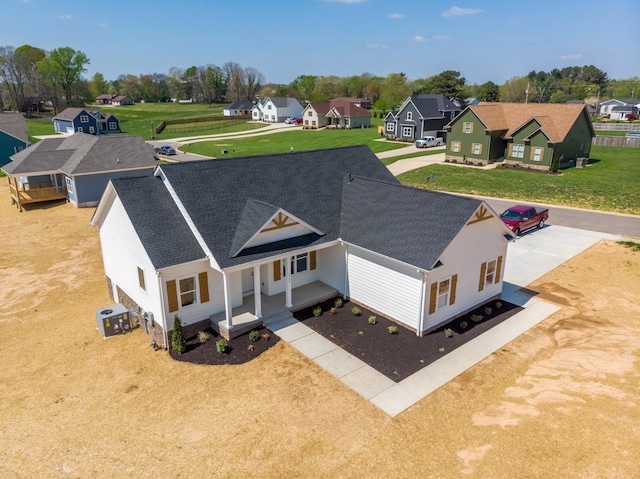 1137 Goose Dr, Springfield, TN 37172 - aerial perspective of suburban area