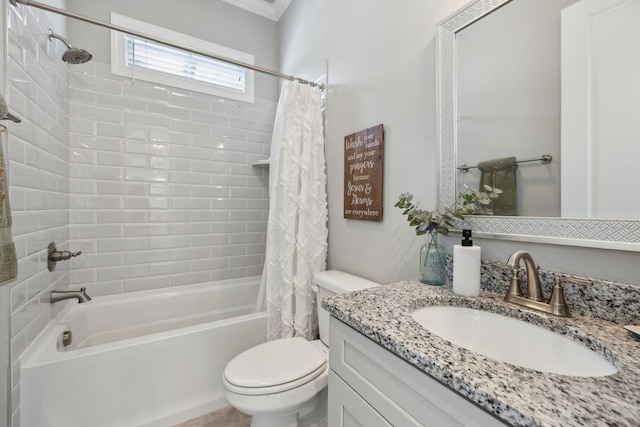 1567 Bunbury Dr, Thompsons Station, TN 37179 - full bathroom with toilet, shower / bathtub combination with curtain, and vanity