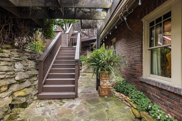 view of stairs