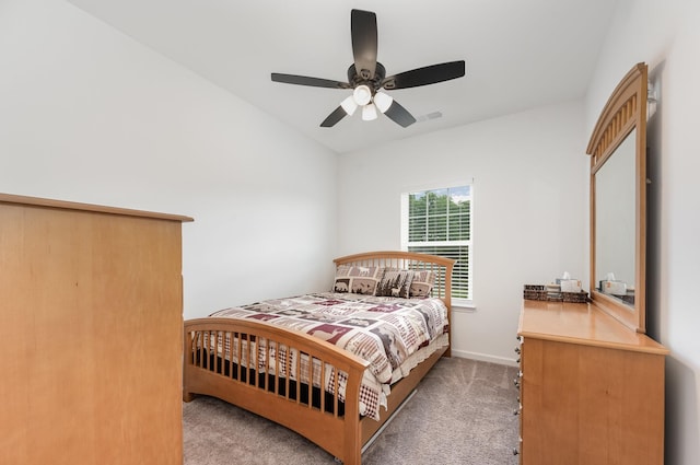 3628 Pelham Wood Dr, Murfreesboro, TN 37128 - bedroom with light colored carpet, baseboards, and a ceiling fan