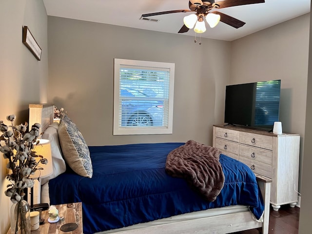 219 Garner St, Springfield, TN 37172 - bedroom with wood finished floors and a ceiling fan