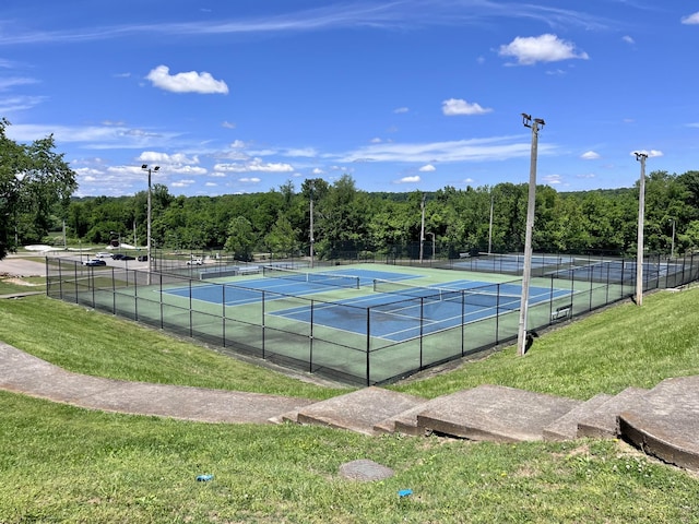 219 Garner St, Springfield, TN 37172 - view of tennis court with a view of trees